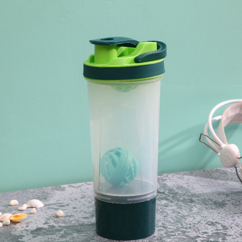 Sports bottle mixing ball shake cup